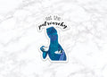 Eat the patriarchy sticker, Velociraptor With Coffee Sticker, Dinosaur Sticker, Feminist Sticker Funny