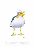 French Fry Gull With A Big Mouthfull