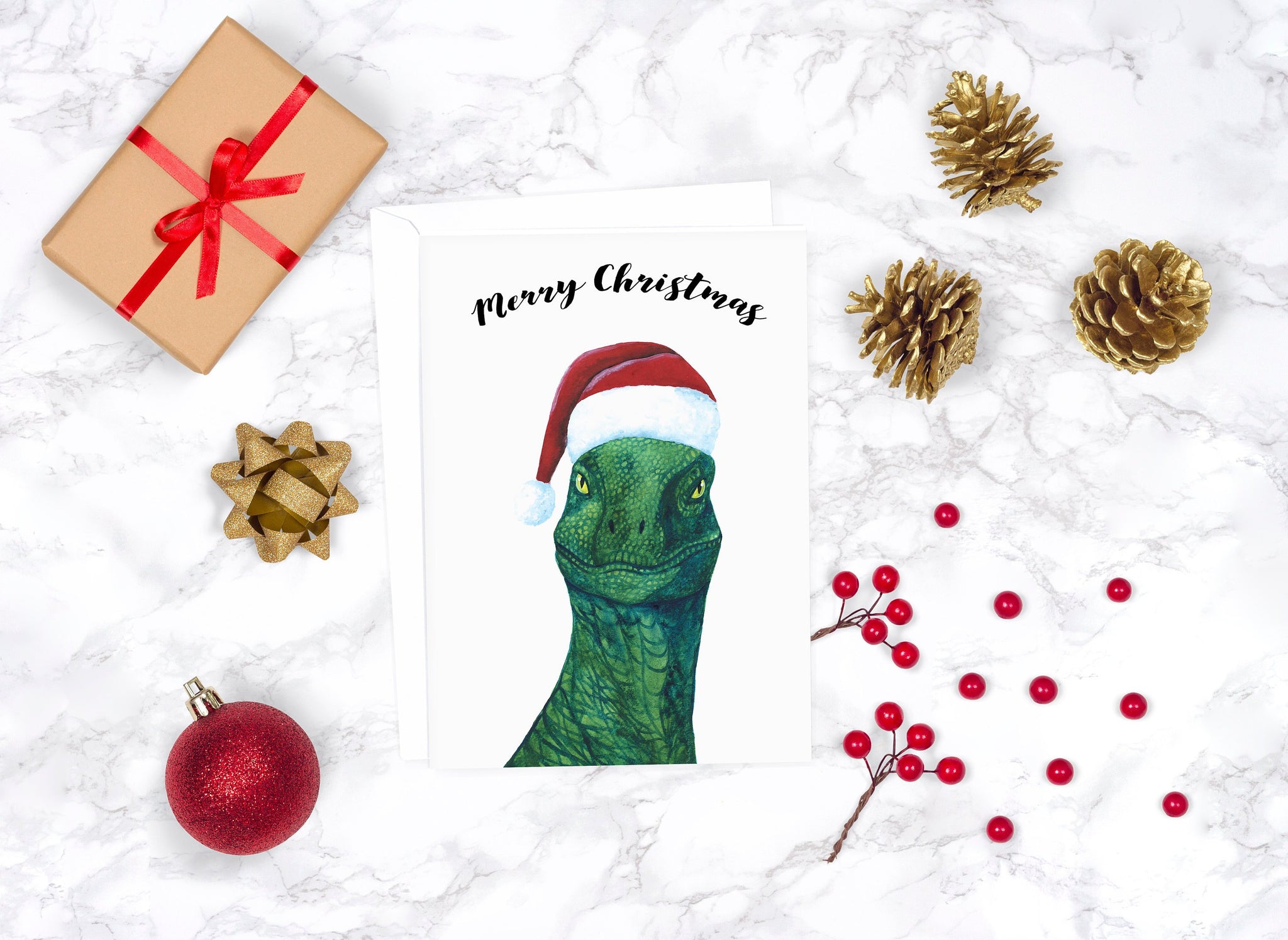 Merry Christmas Dinosaur