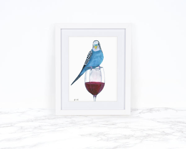 Budgie and Red Wine