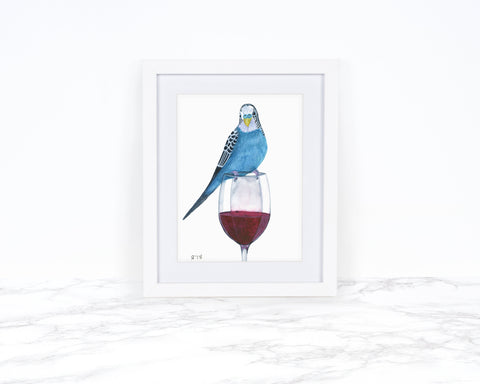 Budgie and Red Wine