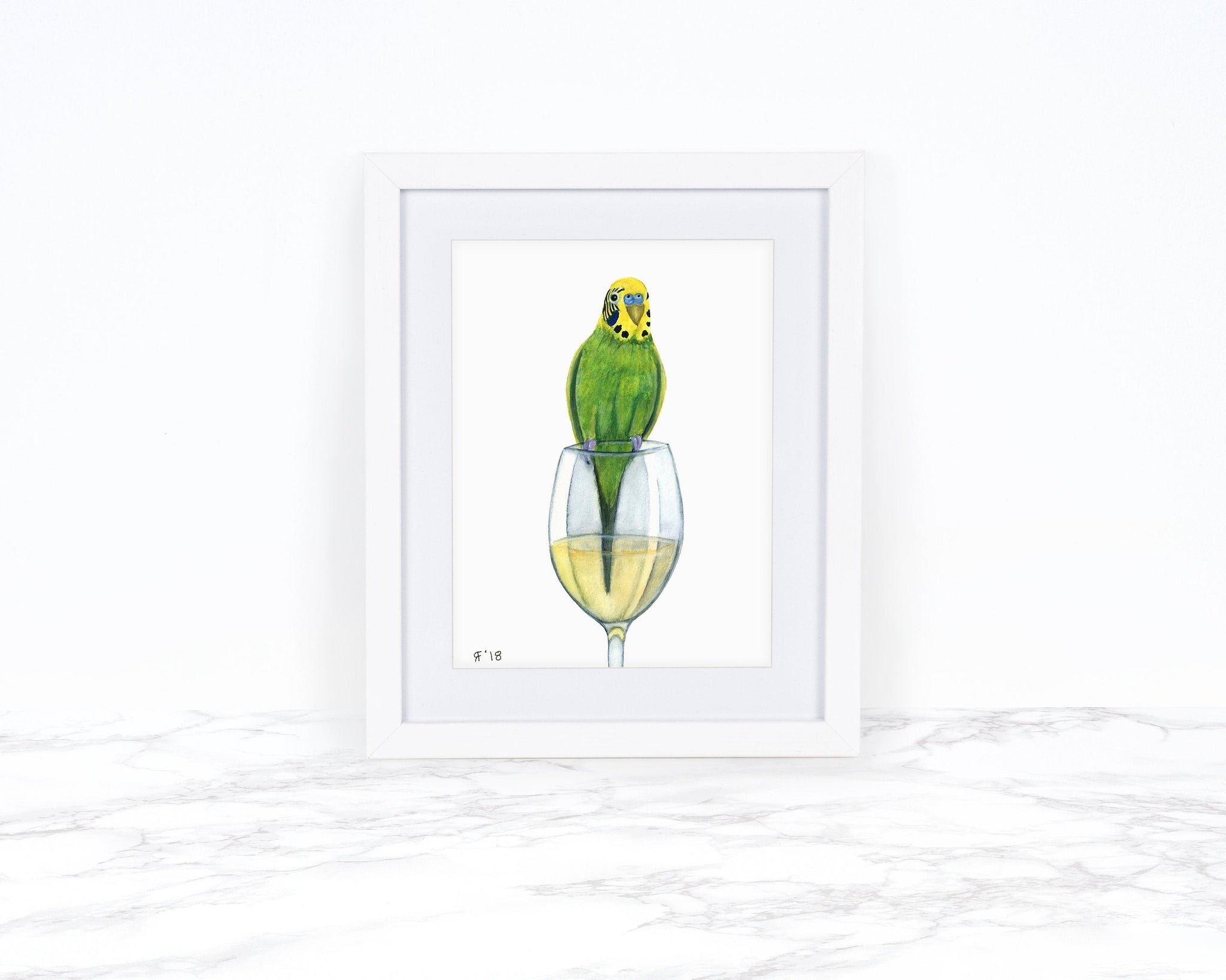 Budgie and White Wine