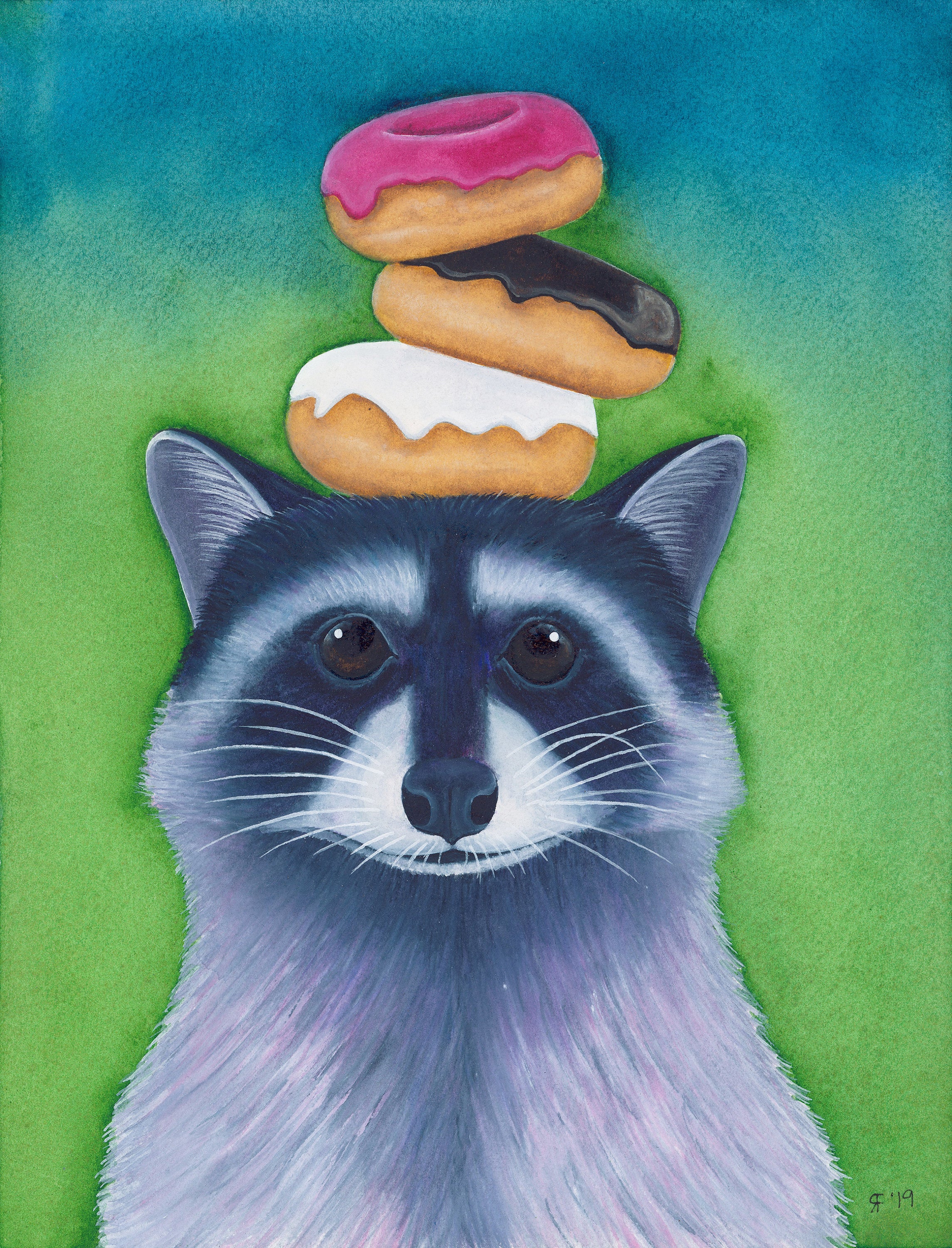 Randal The Racoon Loves His Donuts