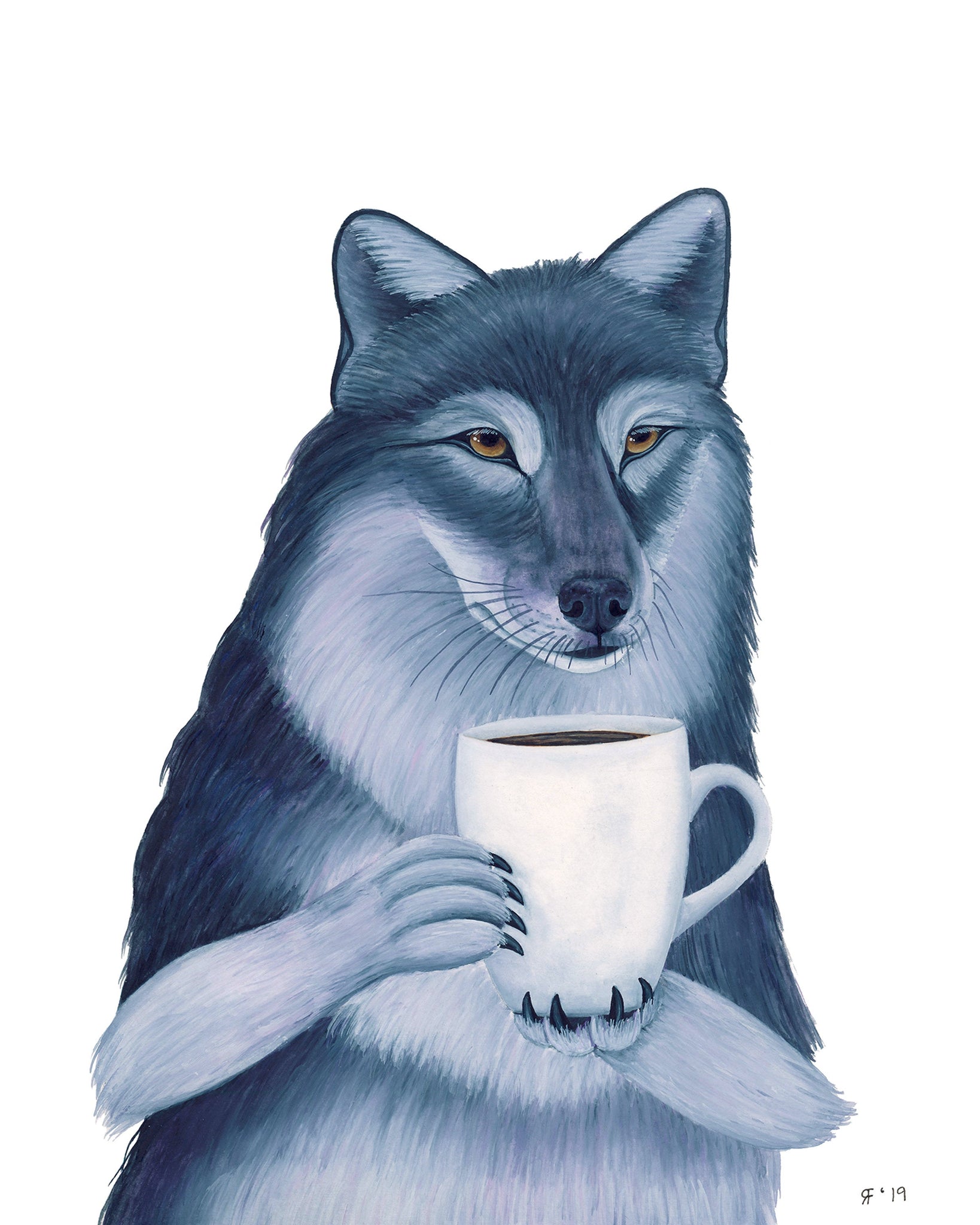 It's A Big Mug Kind Off Morning - Original Watercolor Painting