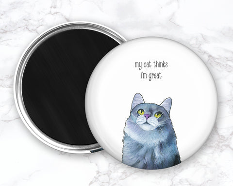 Funny Cat Magent, Cat Fridge Magnet, Refrigerator Magnets, Cat Kitchen Magnet, Funny Kitchen Magnet, Cat Lover Gift, Christmas Gift For Her