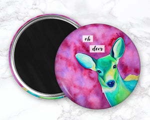 Deer Magnet, Refrigerator Magnets, Kitchen Decor, Gift For Her, Stocking Stuffer, Woodland Animal Magnet, Kitchen Magnets