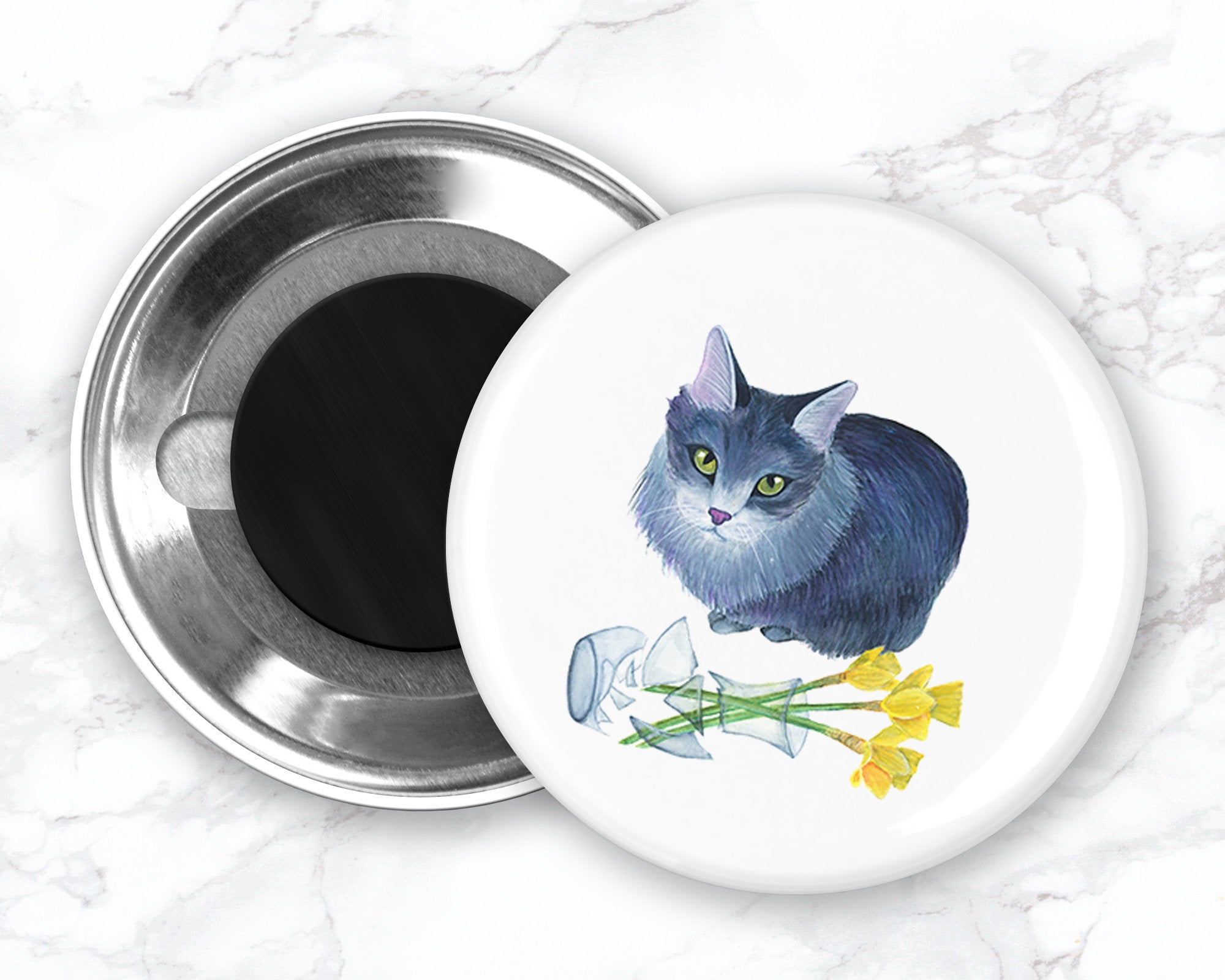 Cat Magnet, Cat Fridge Magnet, Funny Food Magnets, Refrigerator Magnets, Cat Lover Gift, Funny Fridge Magnets, Kitchen Decor