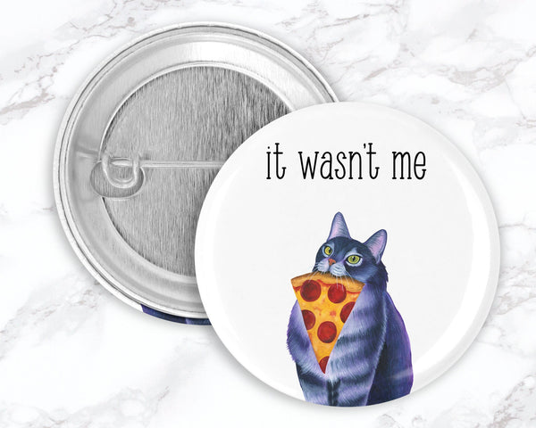 Feminist Pins, Cats with Coffee and Tea Pinback Button Set, Funny Cat Pin, Funny Cat Pinback Buttons, Backpack Accessory, Cat Gift