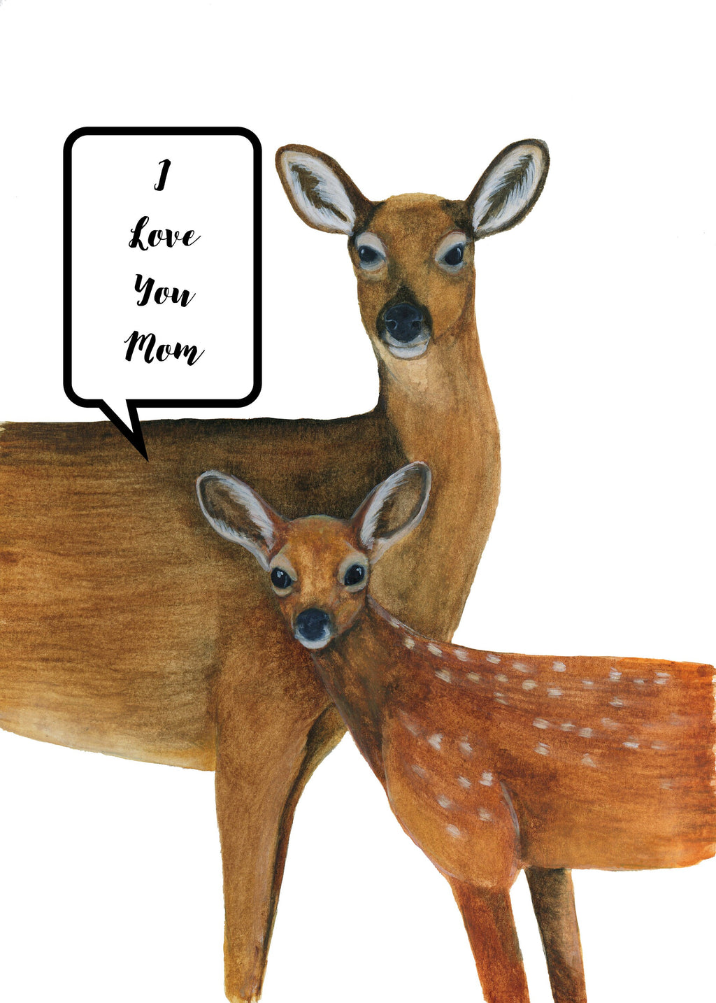 I Love You Mom, Funny Mothers Day Card Funny, Happy Mother's Day, Cute Mothers Day Card, Mother's Day Gift, Card For Mom