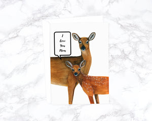 I Love You Mom, Funny Mothers Day Card Funny, Happy Mother's Day, Cute Mothers Day Card, Mother's Day Gift, Card For Mom