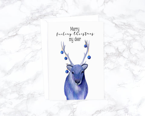 Funny Christmas Card, Funny Holiday Card, Rude Christmas Card Best Friend, Funny Xmas Card, Humorous Christmas, unique holiday card