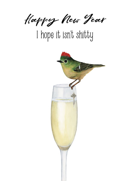 Happy New Year, I Hope It Isn't Shitty - Funny New Years Cards, Funny Holiday Card
