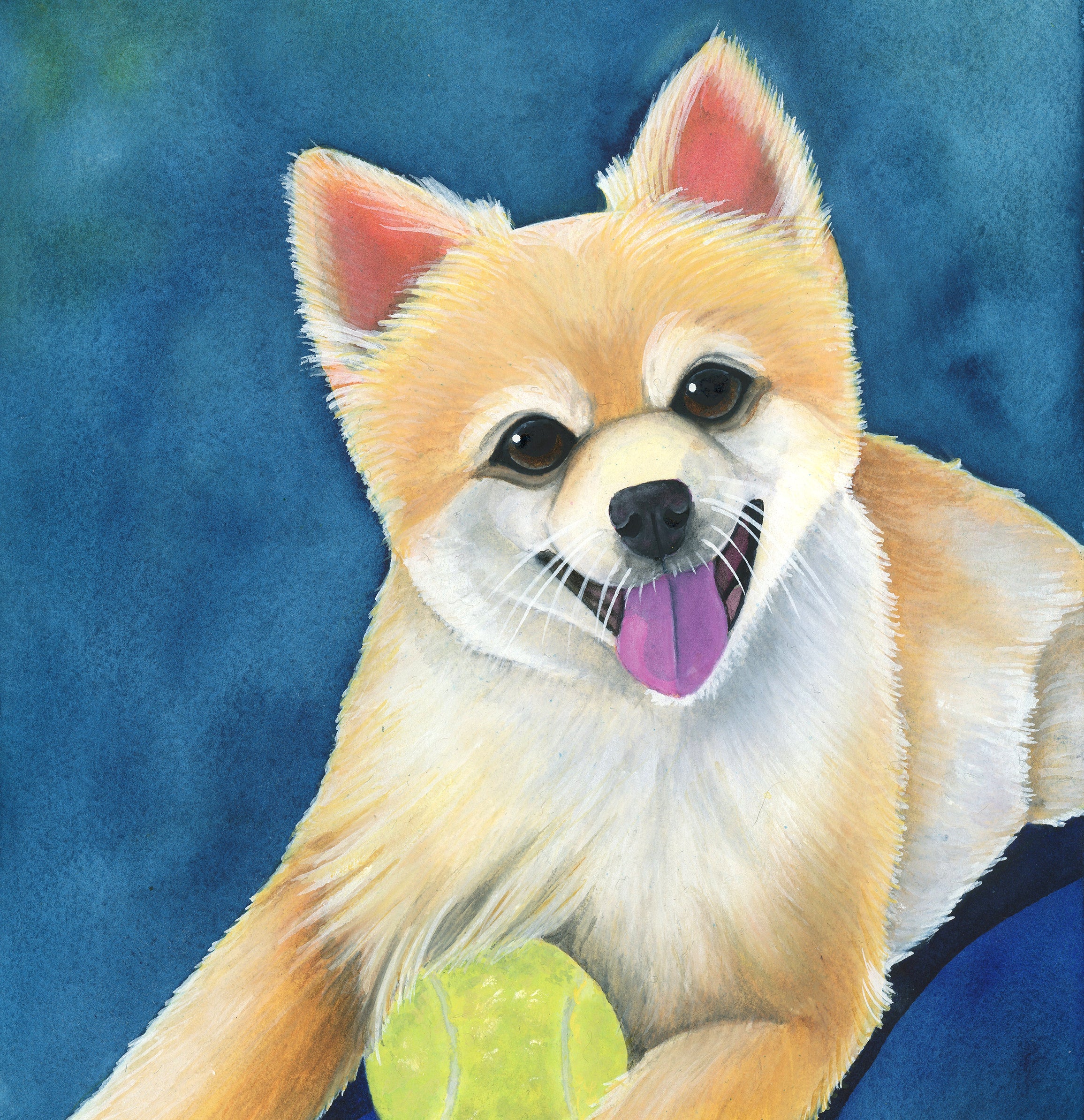 Custom Watercolor Pet Portrait
