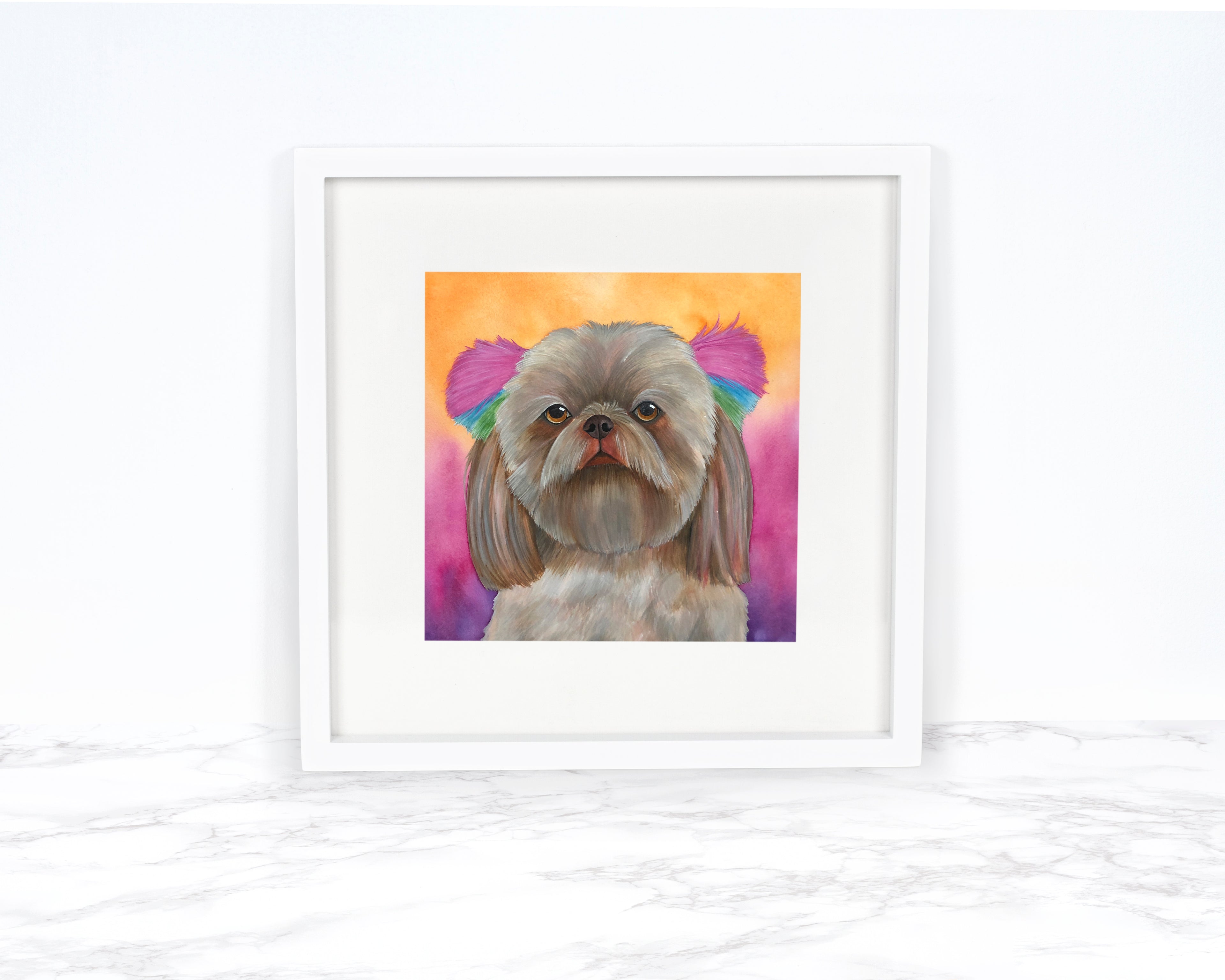 Custom Watercolor Pet Portrait