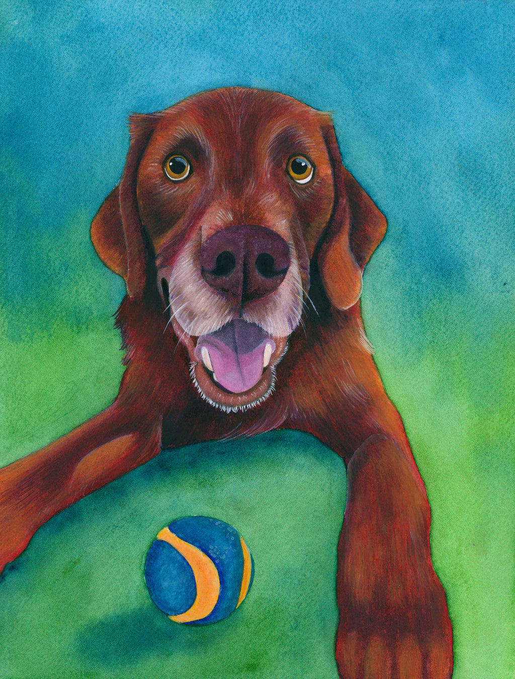 Custom Watercolor Pet Portrait