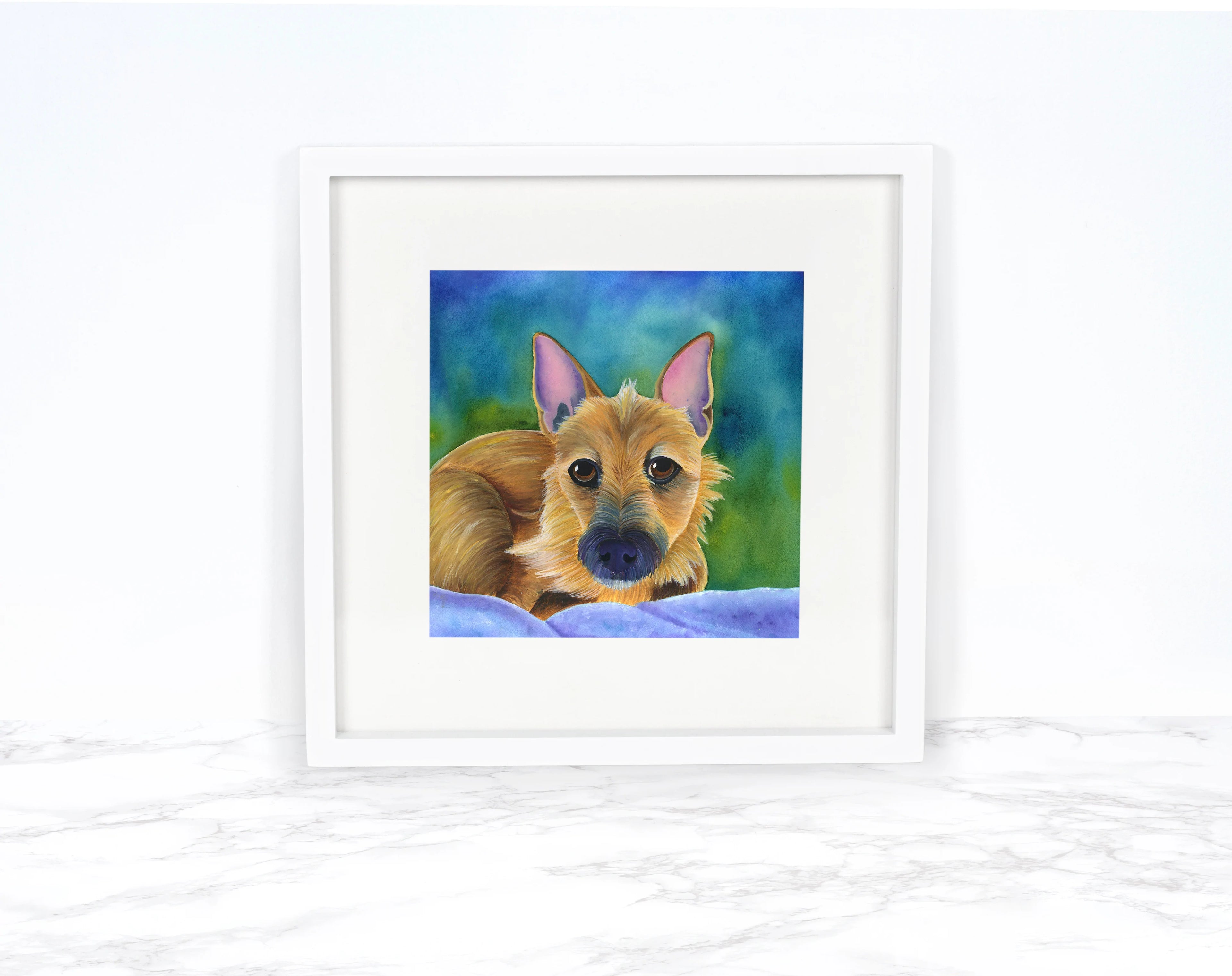 Custom Watercolor Pet Portrait
