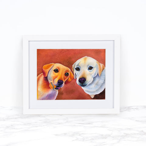 Custom Watercolor Pet Portrait